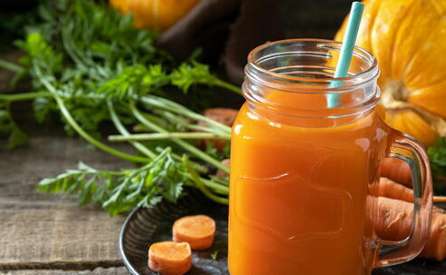 Pumpkin juice with carrots