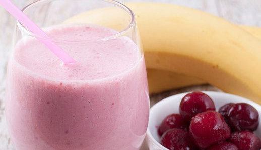 Banana cherry smoothie
