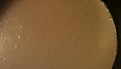 Milk stewed in a slow cooker
