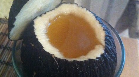 Black radish with honey