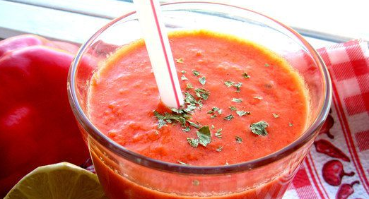 Homemade tomato juice