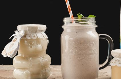 Banana smoothie with flaxseed