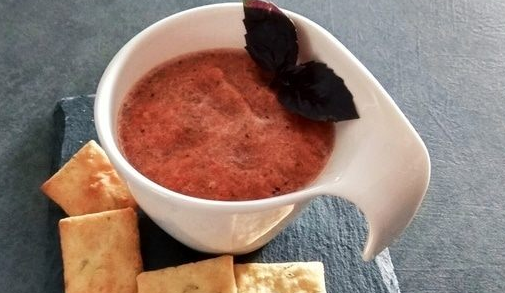 Tomato Basil Garlic Smoothie