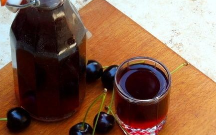 Pouring from cherries