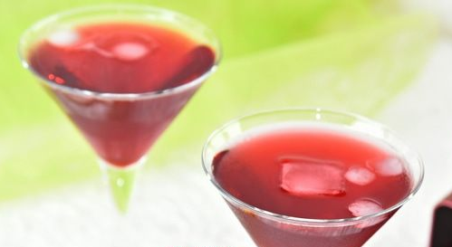 Hibiscus with pomegranate juice