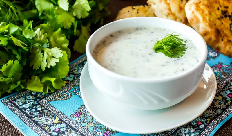 Dovga - a refreshing soup for a hot day