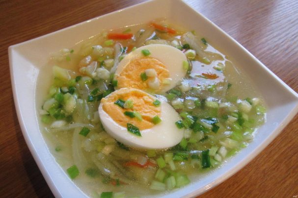 Lamb soup with cabbage