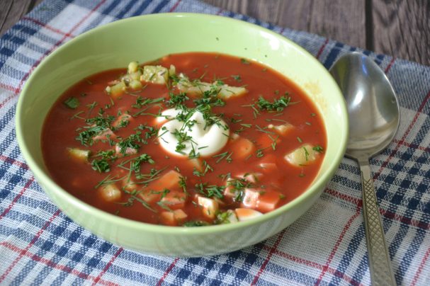 Tomato okroshka