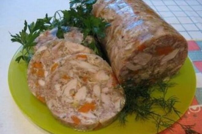 Pork Head Saltison In A Bottle