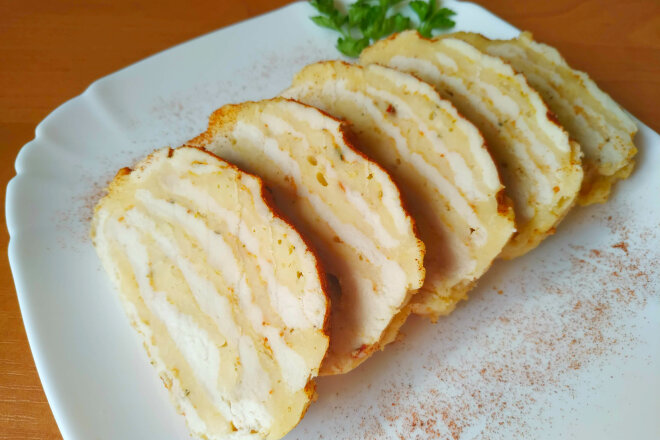 Lazy Chicken Fillet Roll With Cheese And Spices