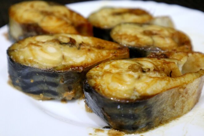 Oven Baked Mackerel In Soy Sauce