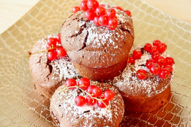 Muffins With Chocolate Inside