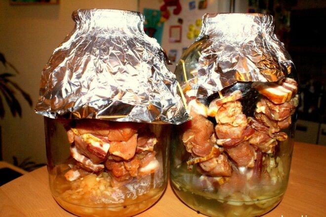 Chicken In A Jar On Mineral Water In A Jar