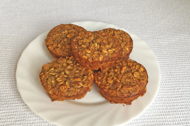 Flour And Sugar Free Banana Oat Cakes