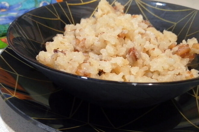 Rice Pudding With Nuts, Raisins And Spices