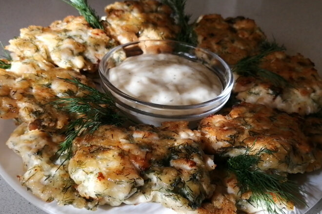 Chopped Chicken Cutlets With Cheese And Herbs