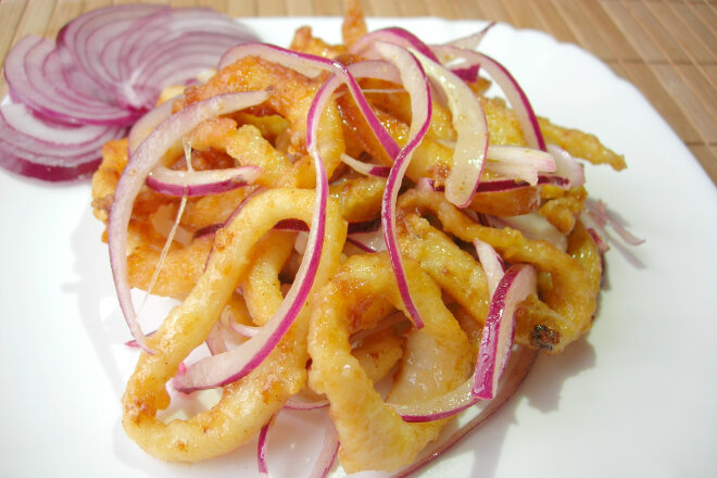 Squid Salad With Citrus, Honey And Mustard Dressing