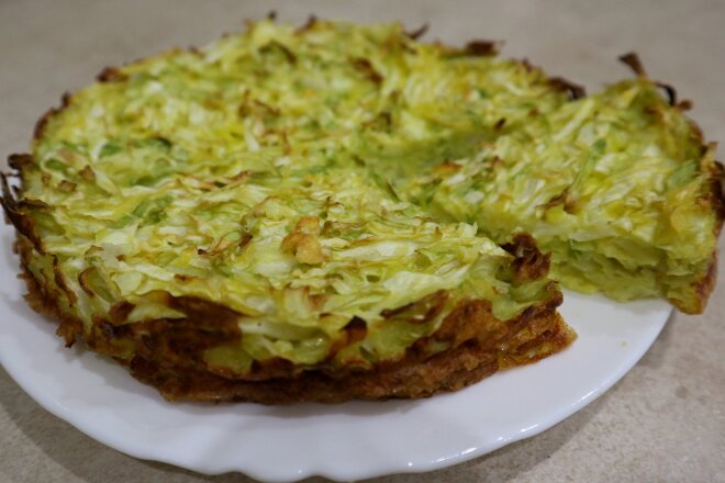 Cabbage Casserole With Egg In The Oven