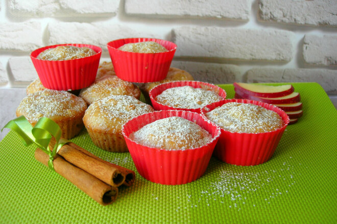 Lean Apple Muffins Without Eggs Or Dairy