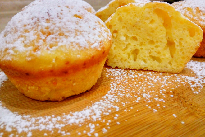 Airy Curd Muffins