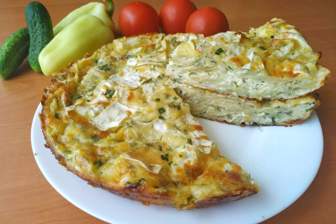 Cheesecake Made From Lavash And Greens