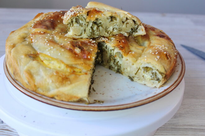 Vertuta With Cheese And Herbs