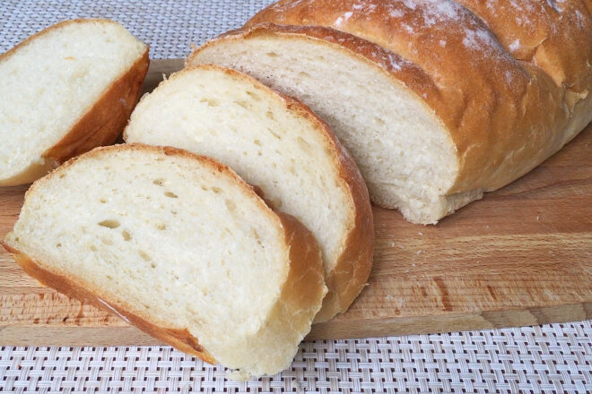 Homemade Yeast Loaf On Water In The Oven